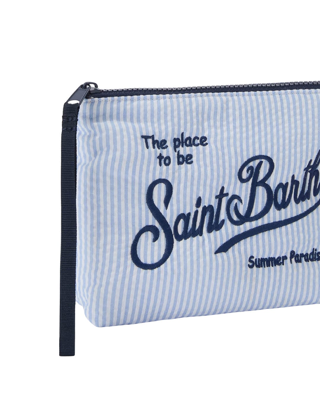 MC2 Saint Barth Bags ONE MC2 Aline Seersucker Pochette Stripes 31 Emb 00361l