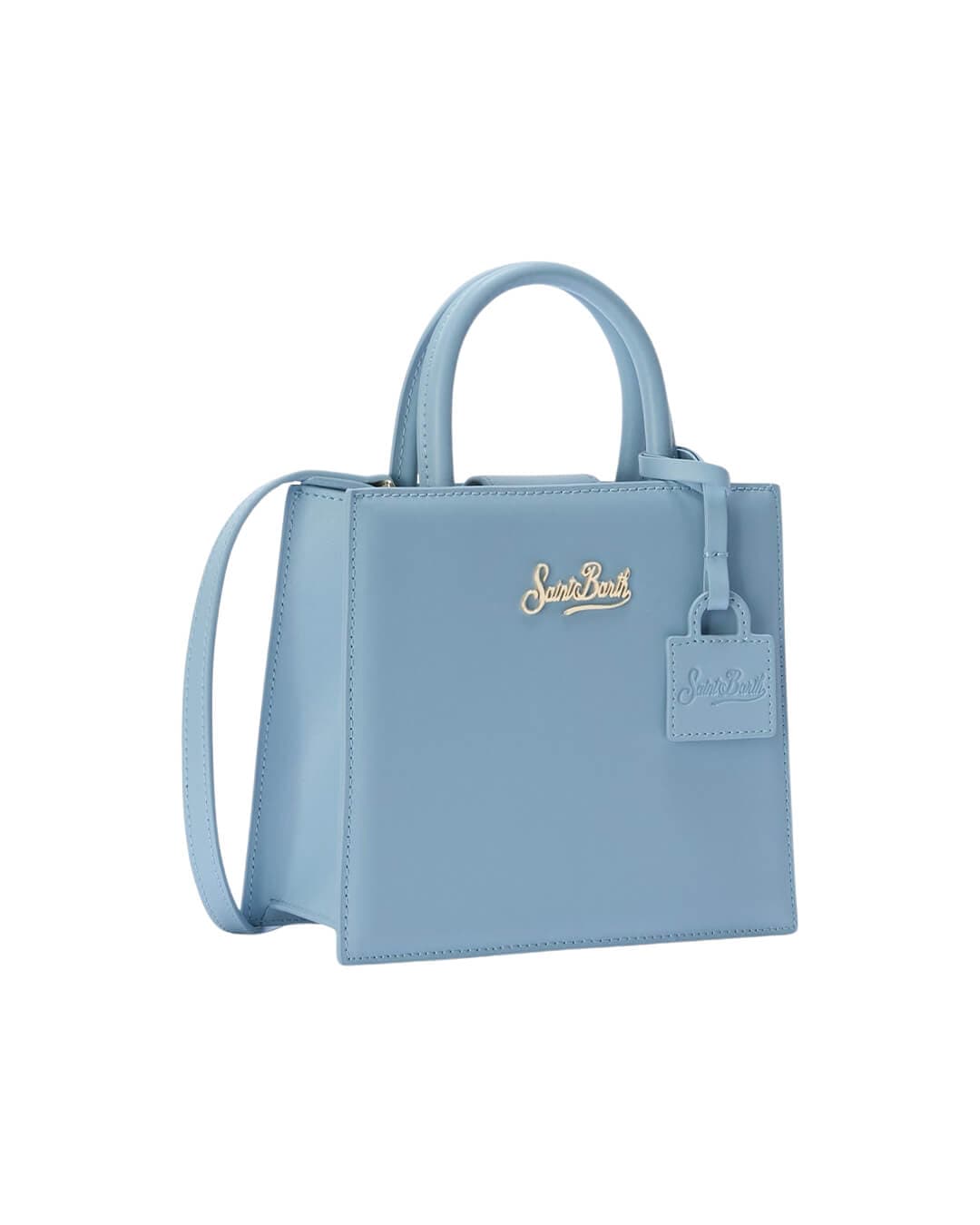 MC2 Saint Barth Bags ONE MC2 BLUE SHOP BAG MINI HAND
