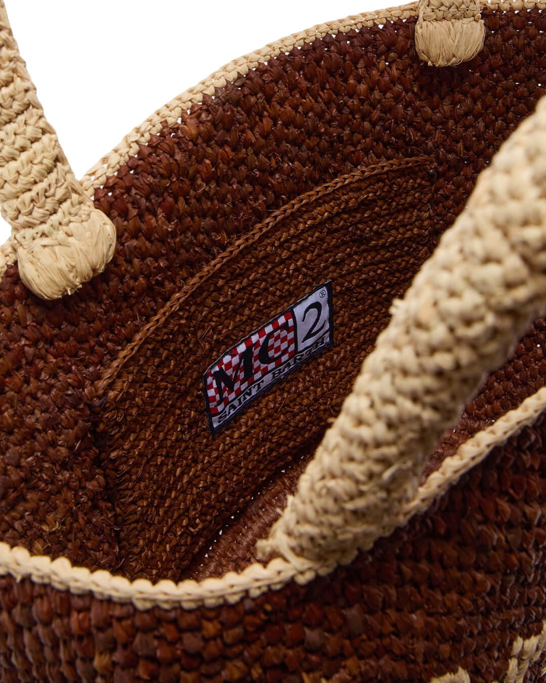 MC2 Saint Barth Bags ONE MC2 BROWN MARCY  RAFFIA BAG