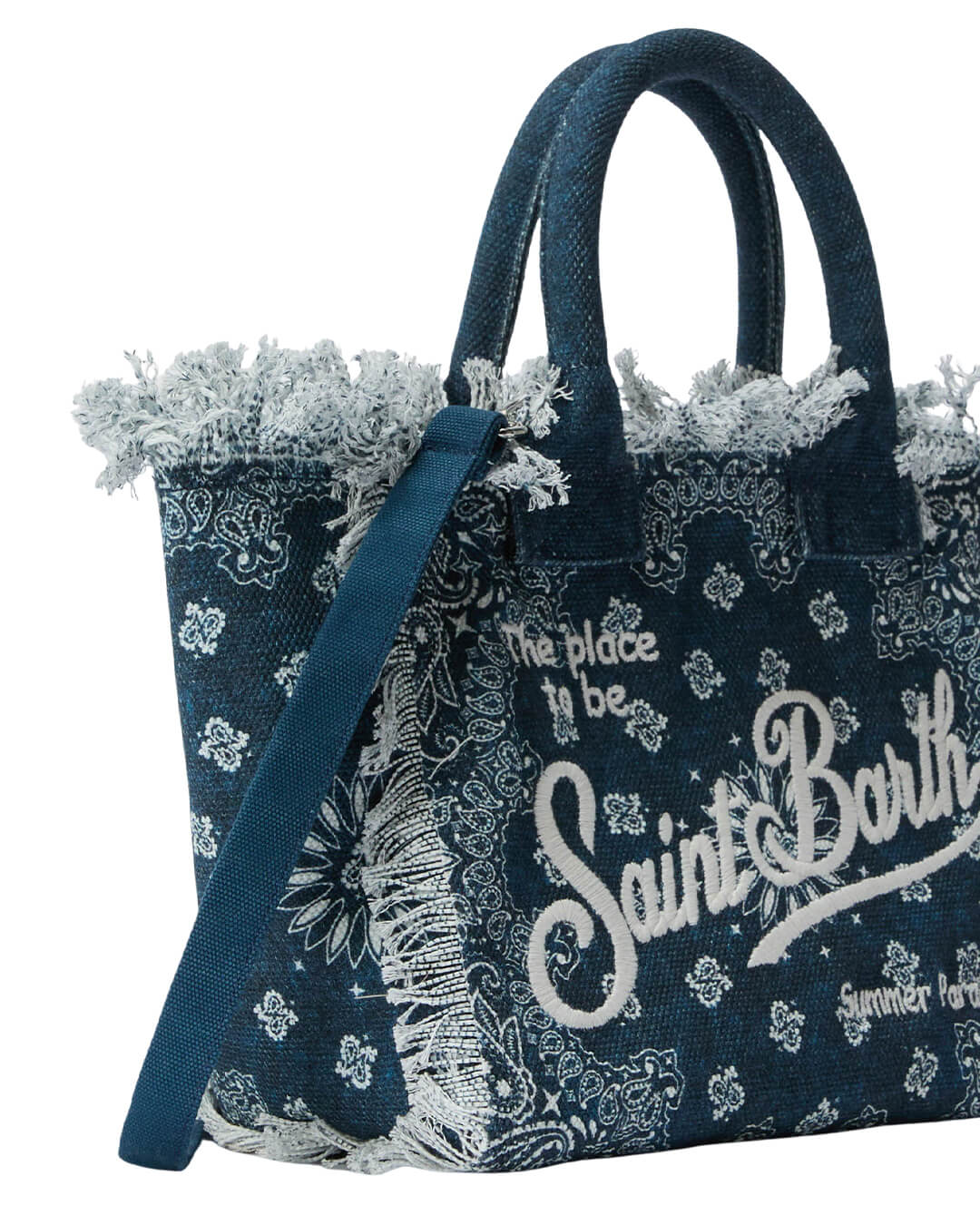 MC2 Saint Barth Bags ONE MC2 Colette Hand Bag With Strap Bandanna Round Den Emb 09488l