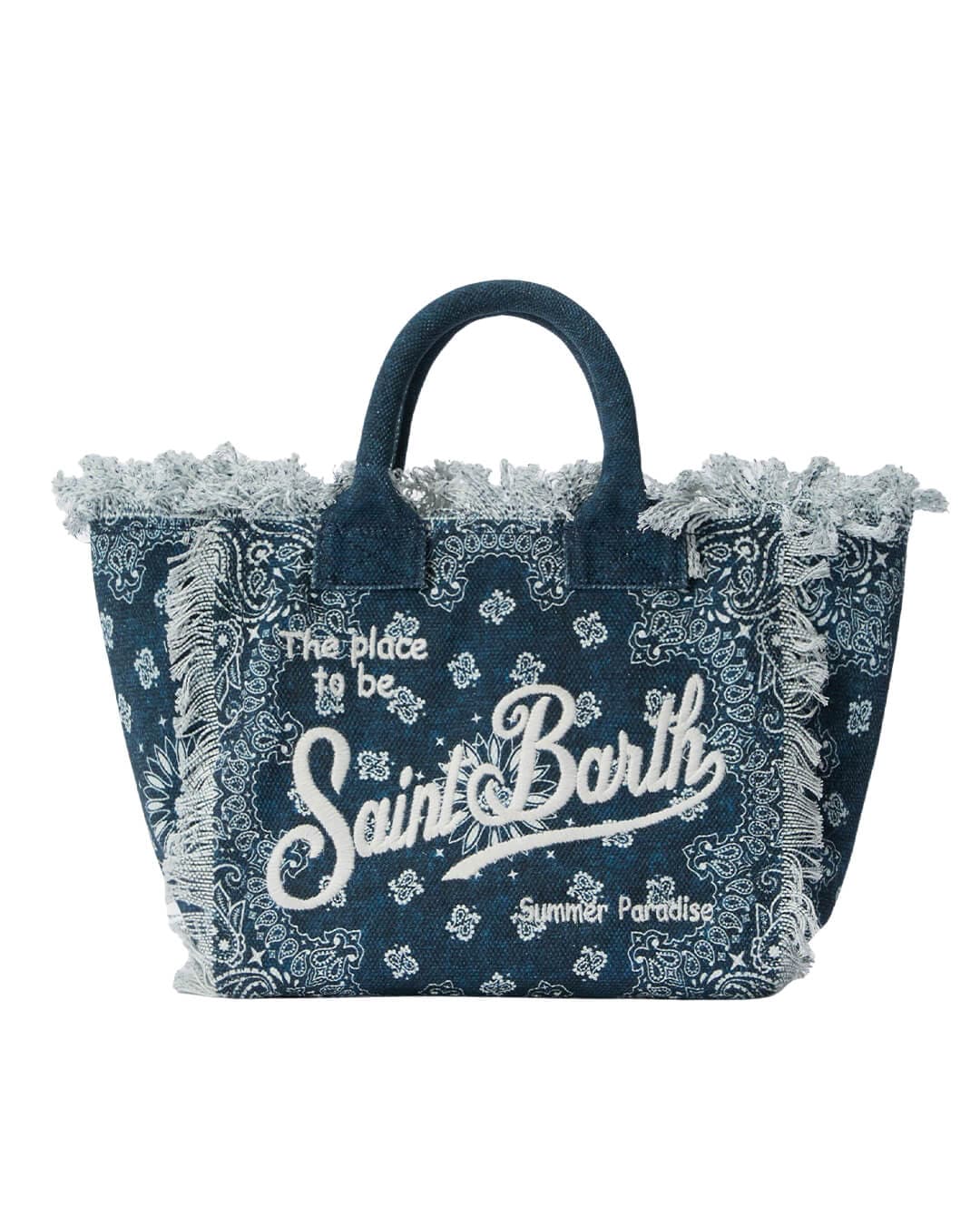 MC2 Saint Barth Bags ONE MC2 Colette Hand Bag With Strap Bandanna Round Den Emb 09488l