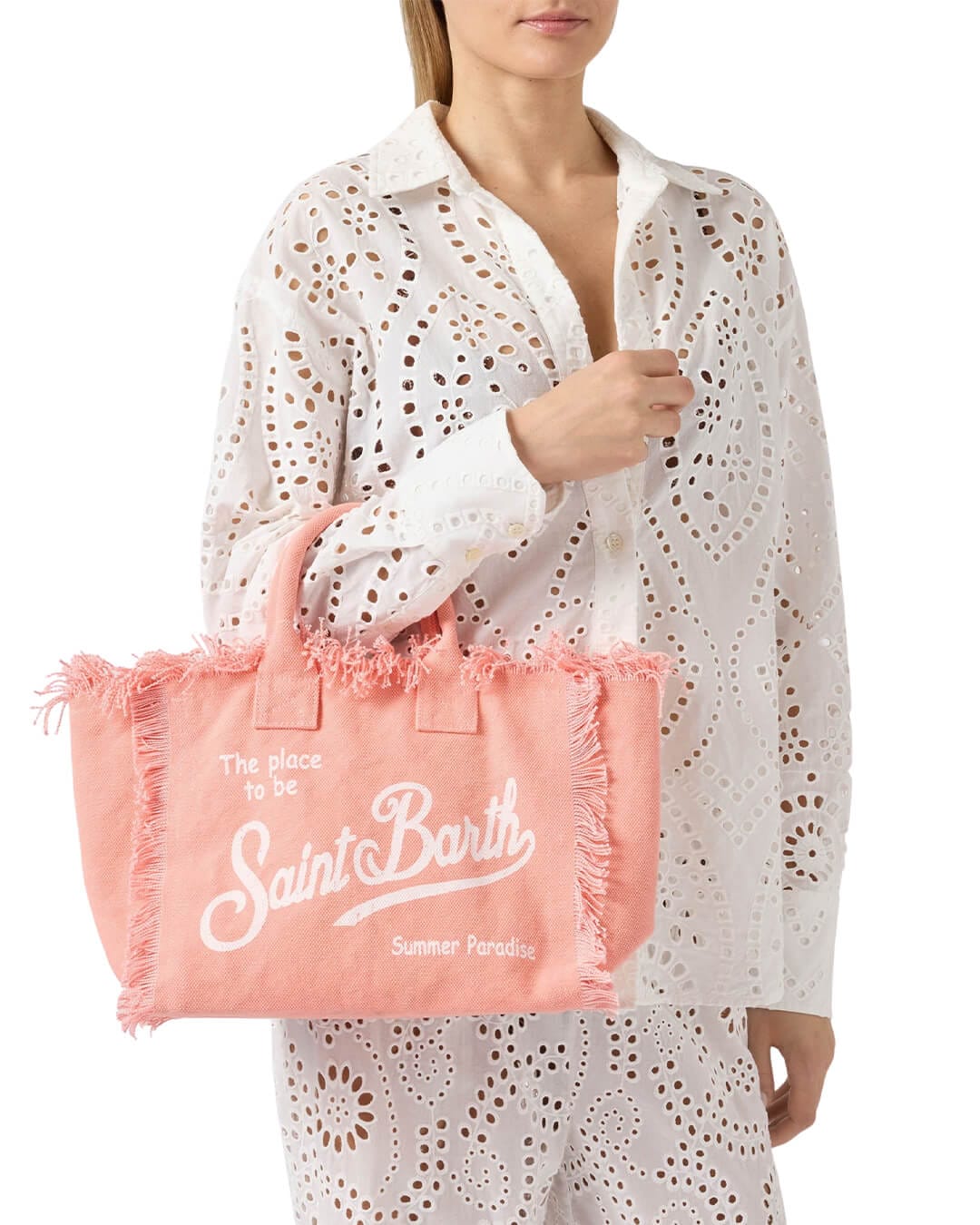 MC2 Saint Barth Bags ONE MC2 Colette Hand Bag With Strap Peach