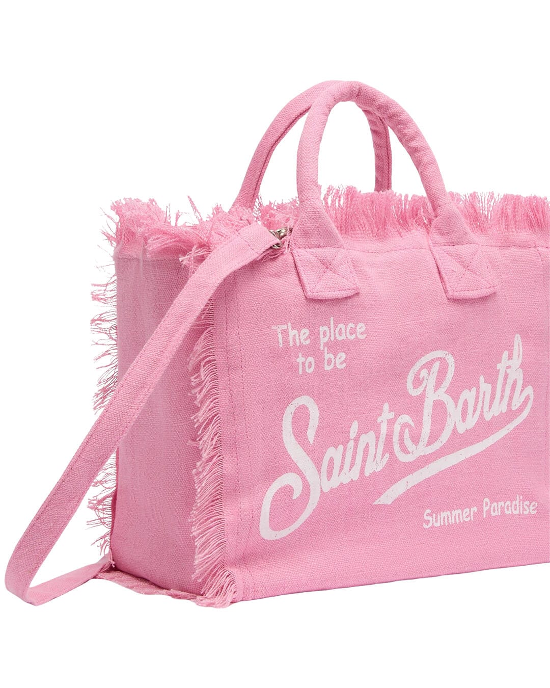MC2 Saint Barth Bags ONE MC2 COLETTE PINK LINEN HAND BAG