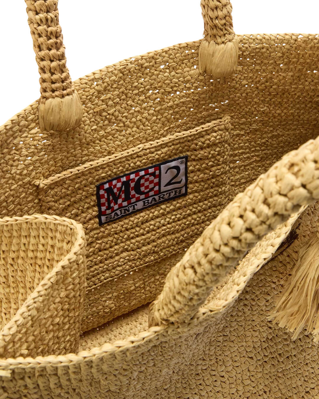 MC2 Saint Barth Bags ONE MC2 Colette Raffia Fringes Hand Bag With Strap Essential