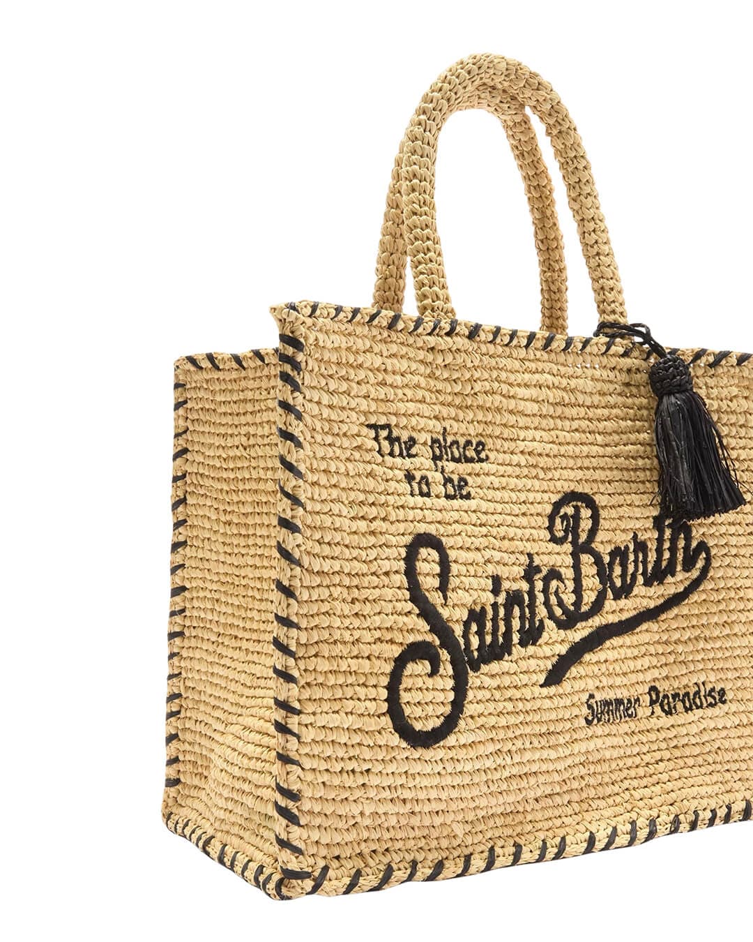 MC2 Saint Barth Bags ONE MC2 Colette Raffia Hand Bag With Strap Border