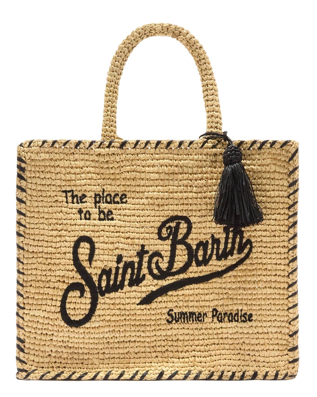 MC2 Saint Barth Bags ONE MC2 Colette Raffia Hand Bag With Strap Border