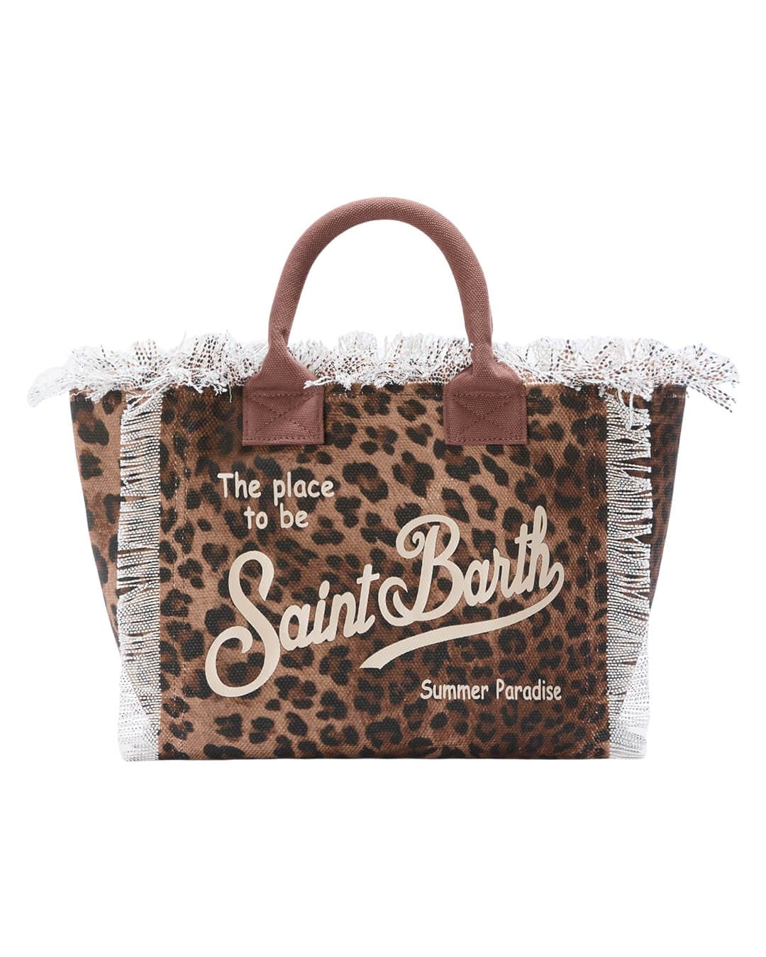 MC2 Saint Barth Bags ONE MC2 COLETTE SAND LEOPARD HAND BAG