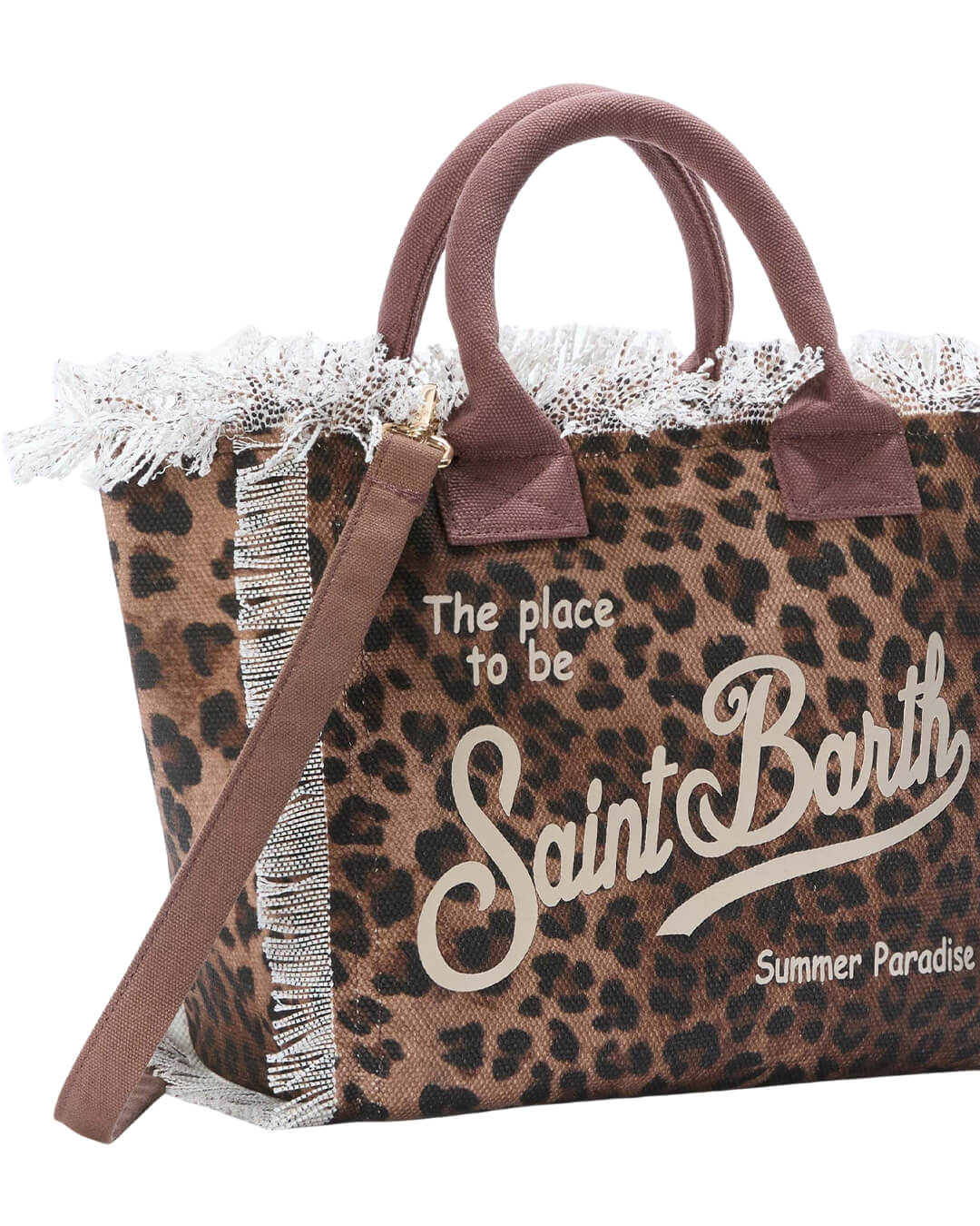 MC2 Saint Barth Bags ONE MC2 COLETTE SAND LEOPARD HAND BAG
