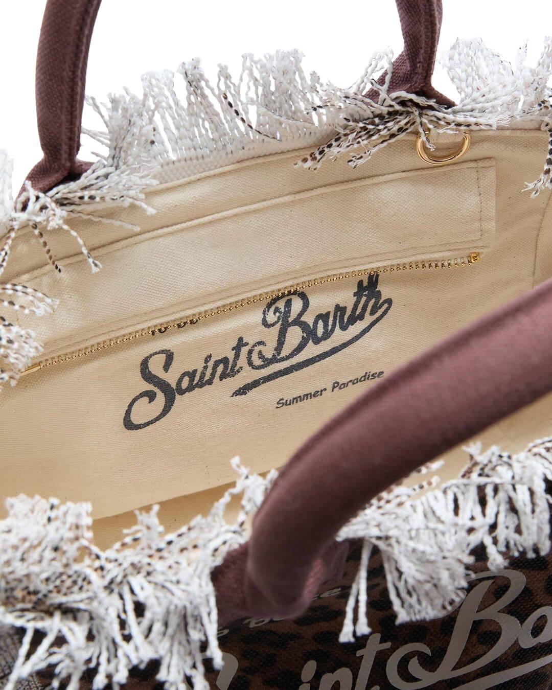 MC2 Saint Barth Bags ONE MC2 COLETTE SAND LEOPARD HAND BAG