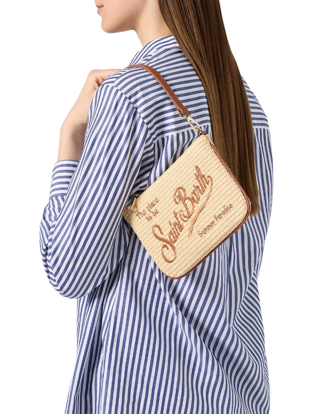 MC2 Saint Barth Bags ONE MC2 Parisienne Mini Straw Pochette