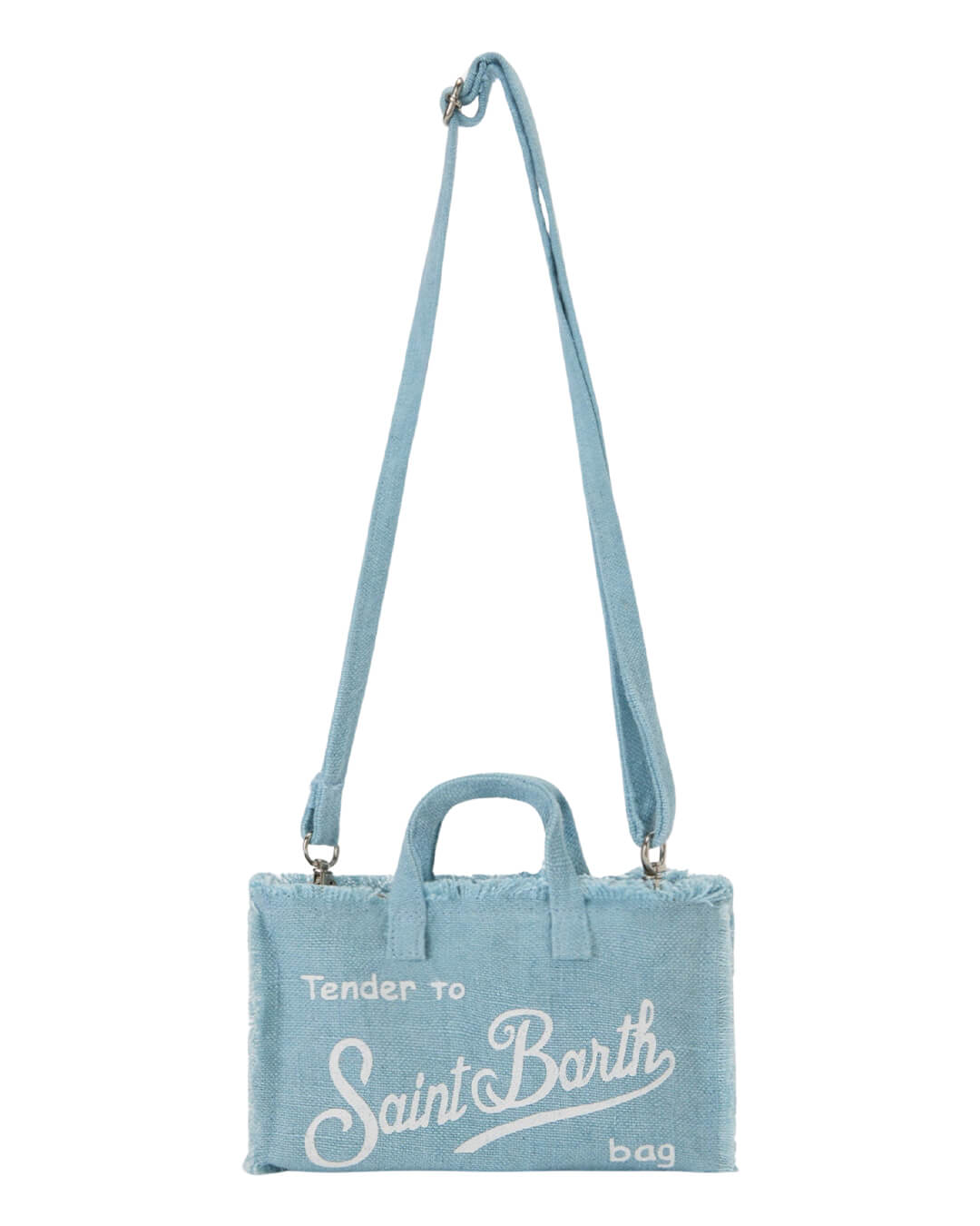 MC2 Saint Barth Bags ONE MC2 PHONE LIGHT BLUE  LINEN BAG