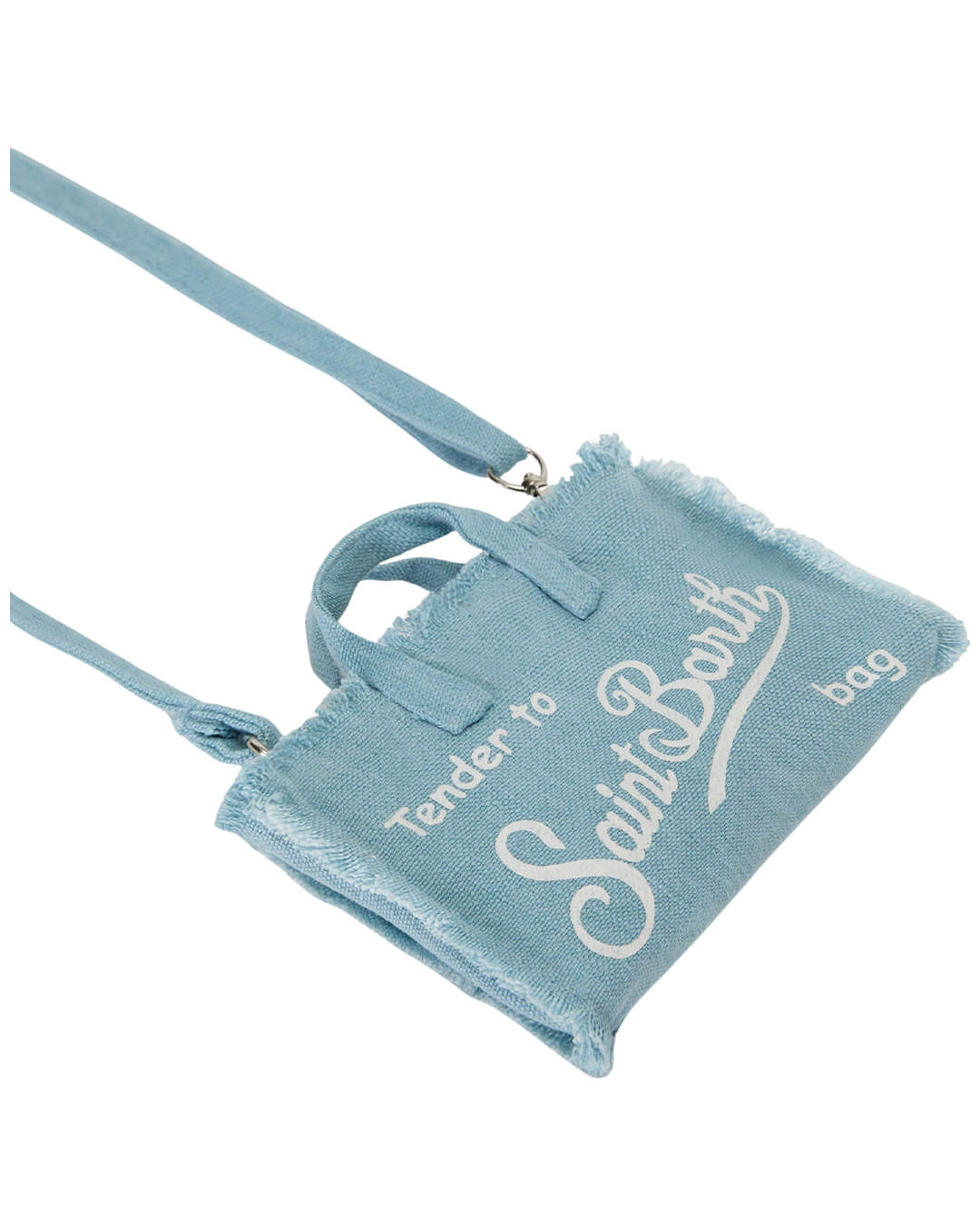 MC2 Saint Barth Bags ONE MC2 PHONE LIGHT BLUE  LINEN BAG