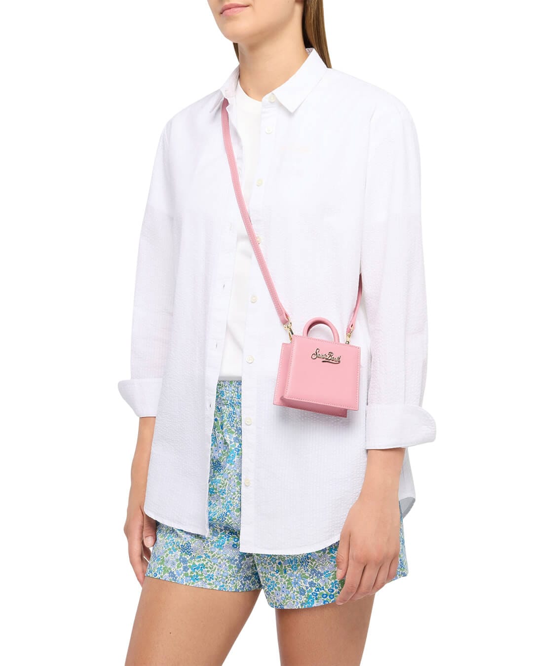 MC2 Saint Barth Bags ONE MC2 PINK SHOP BAG MICRO HAND