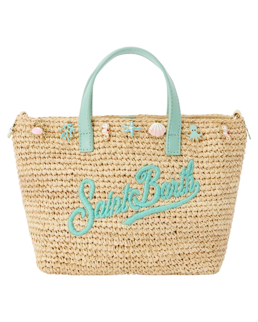 MC2 Saint Barth Bags ONE MC2 RAFFIA CITY SEA CHARM MINI HANDBAG