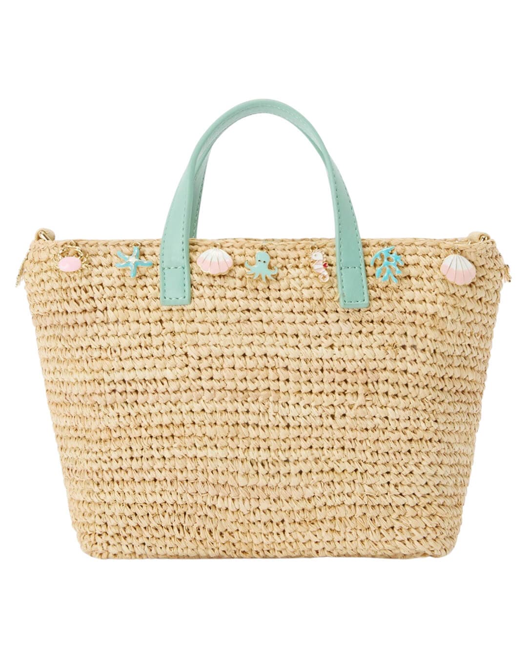 MC2 Saint Barth Bags ONE MC2 RAFFIA CITY SEA CHARM MINI HANDBAG