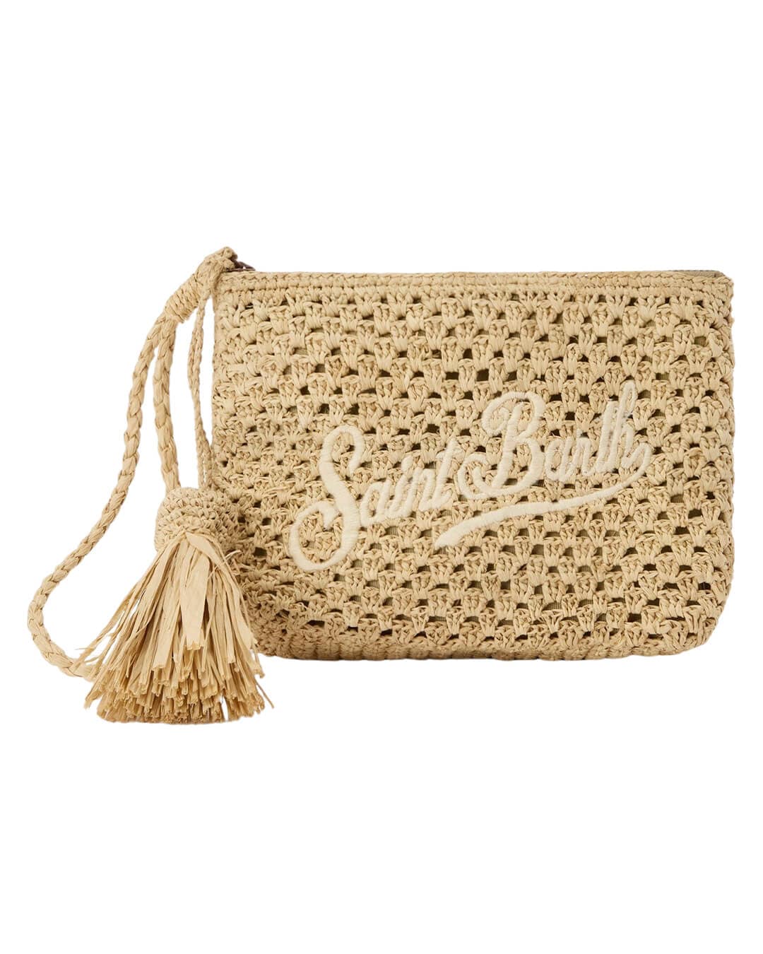 MC2 Saint Barth Bags ONE MC2 Raffia Pouch Pochette 11 Wave