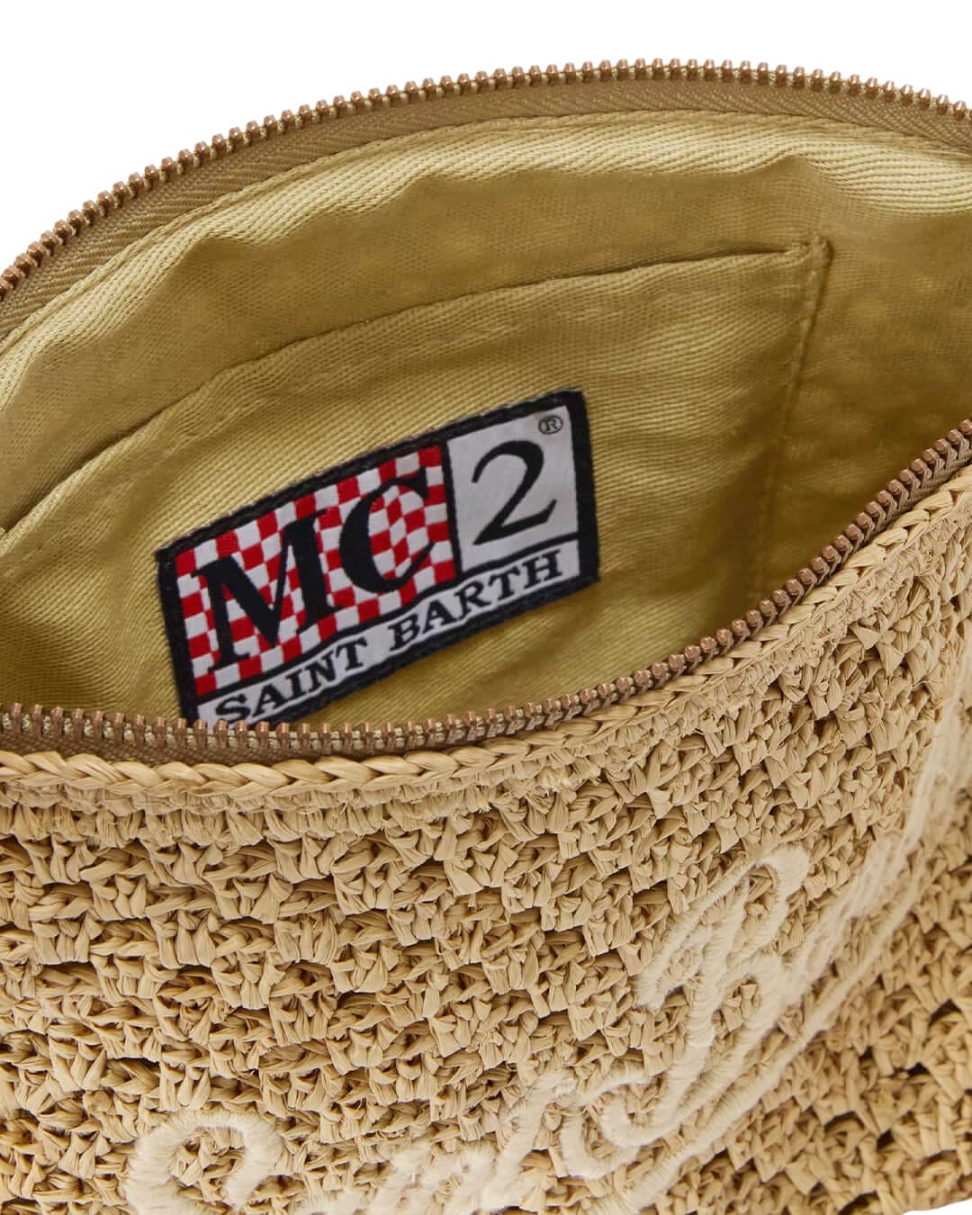 MC2 Saint Barth Bags ONE MC2 Raffia Pouch Pochette 11 Wave