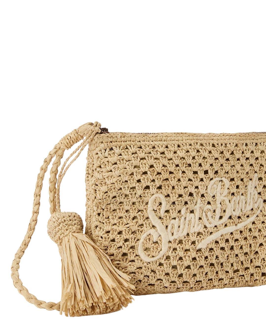 MC2 Saint Barth Bags ONE MC2 Raffia Pouch Pochette 11 Wave