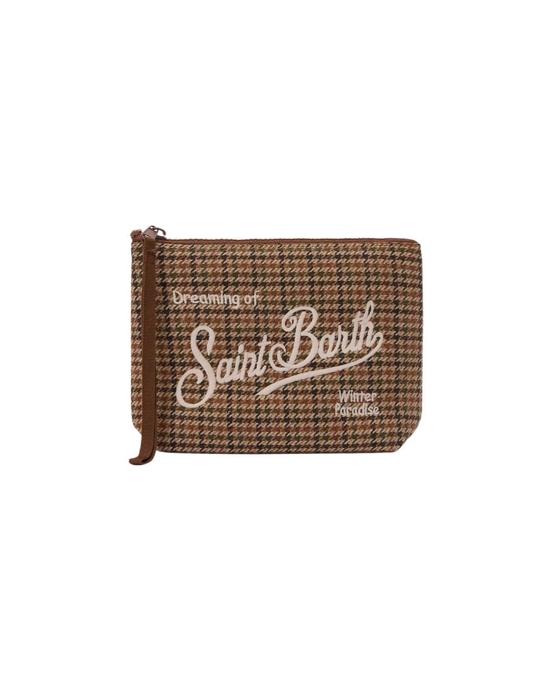 MC2 Saint Barth Bags ONE MC2 Saint Barth Aline Wool Pochette Pied De Poule Soft 51 Emb 00188I