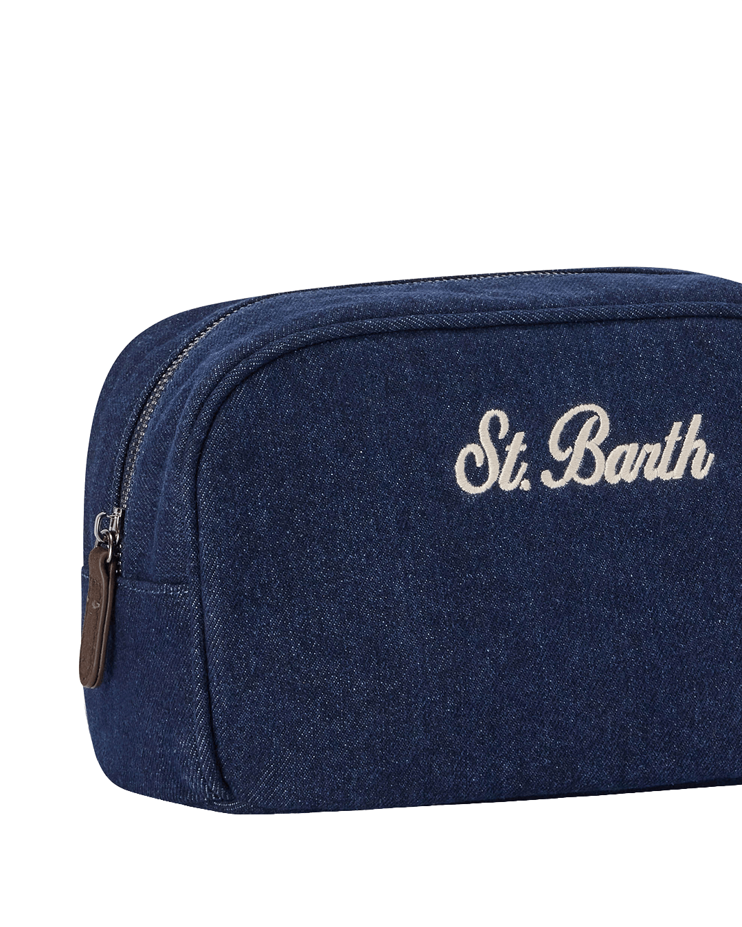 Mc2 Saint Barth Bags ONE MC2 Saint Barth Blue Westwood Denim Embroidered Wash Bag