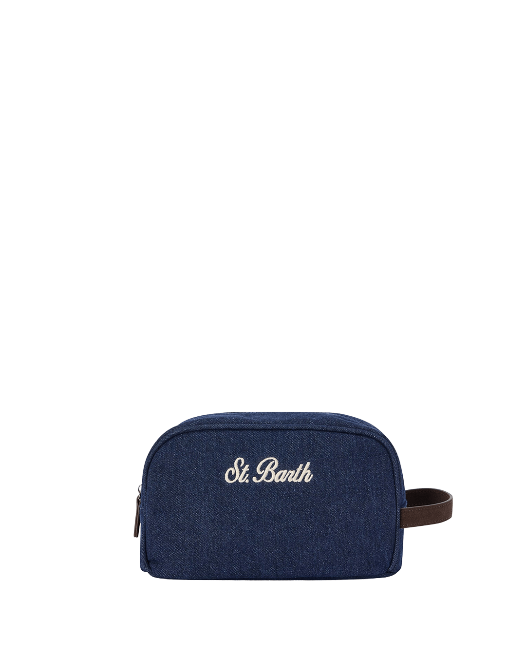 Mc2 Saint Barth Bags ONE MC2 Saint Barth Blue Westwood Denim Embroidered Wash Bag