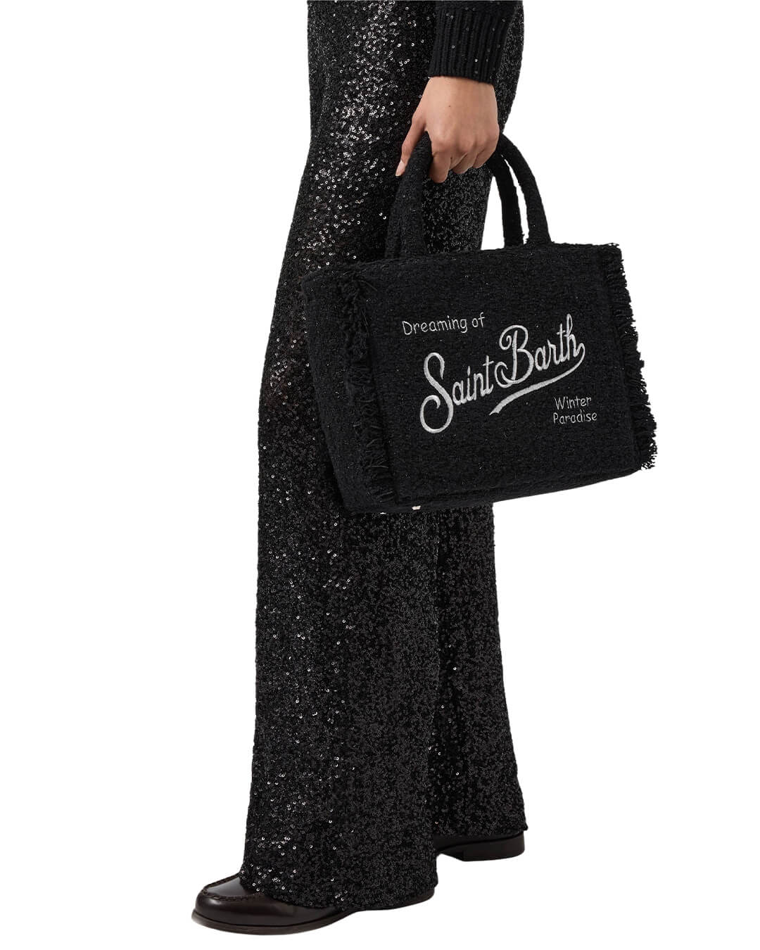 MC2 Saint Barth Bags ONE MC2 Saint Barth Colette Tweed Hand Bag With Strap 00 Emb 00207I