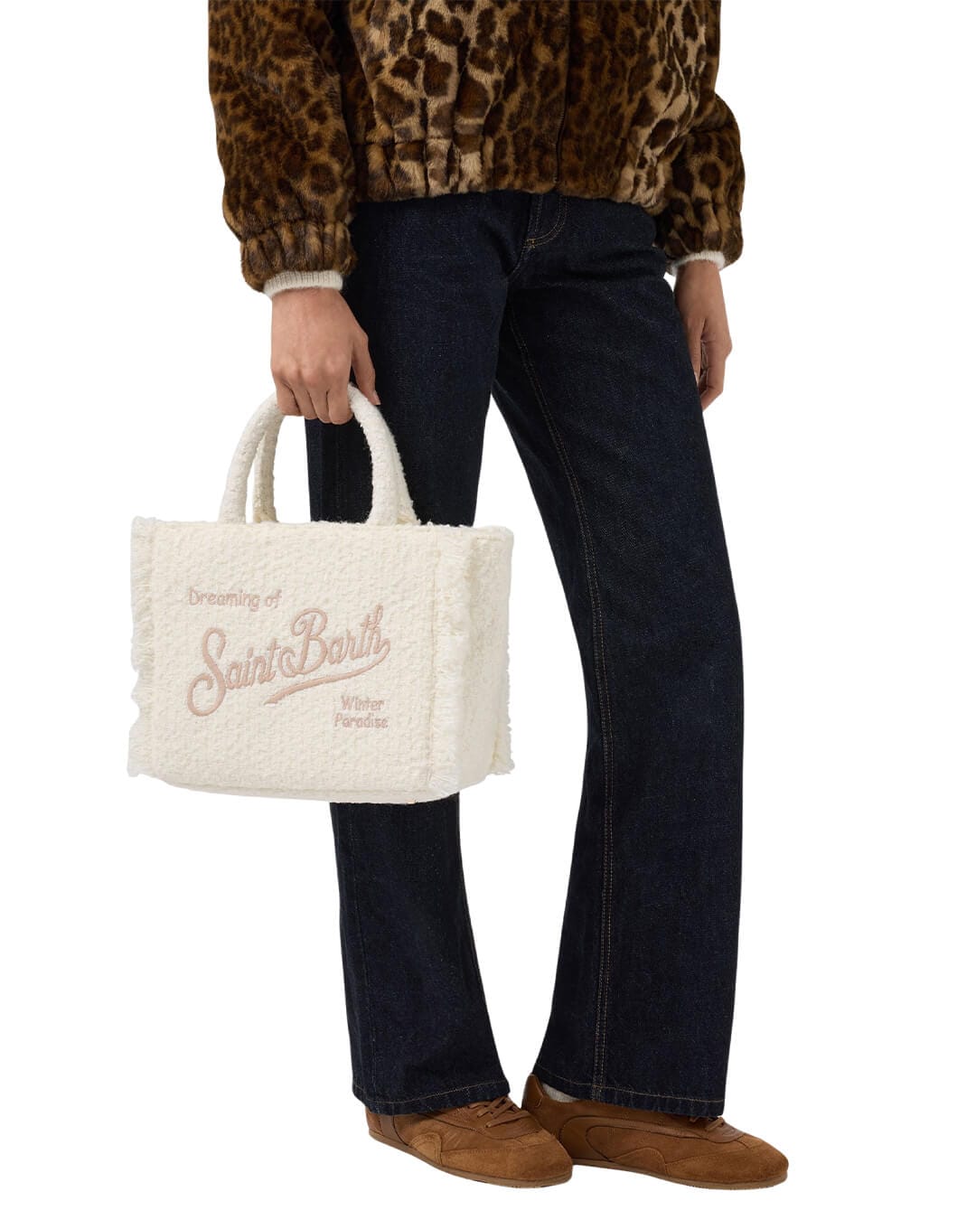 MC2 Saint Barth Bags ONE MC2 Saint Barth Colette Tweed Hand Bag With Strap 10 Emb 01320I