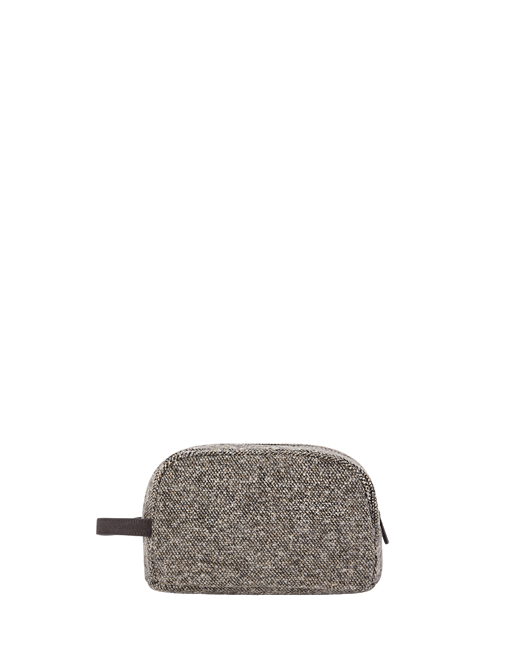 Mc2 Saint Barth Bags ONE MC2 Saint Barth Grey Westwood Wool Twill Embroidered Wash Bag