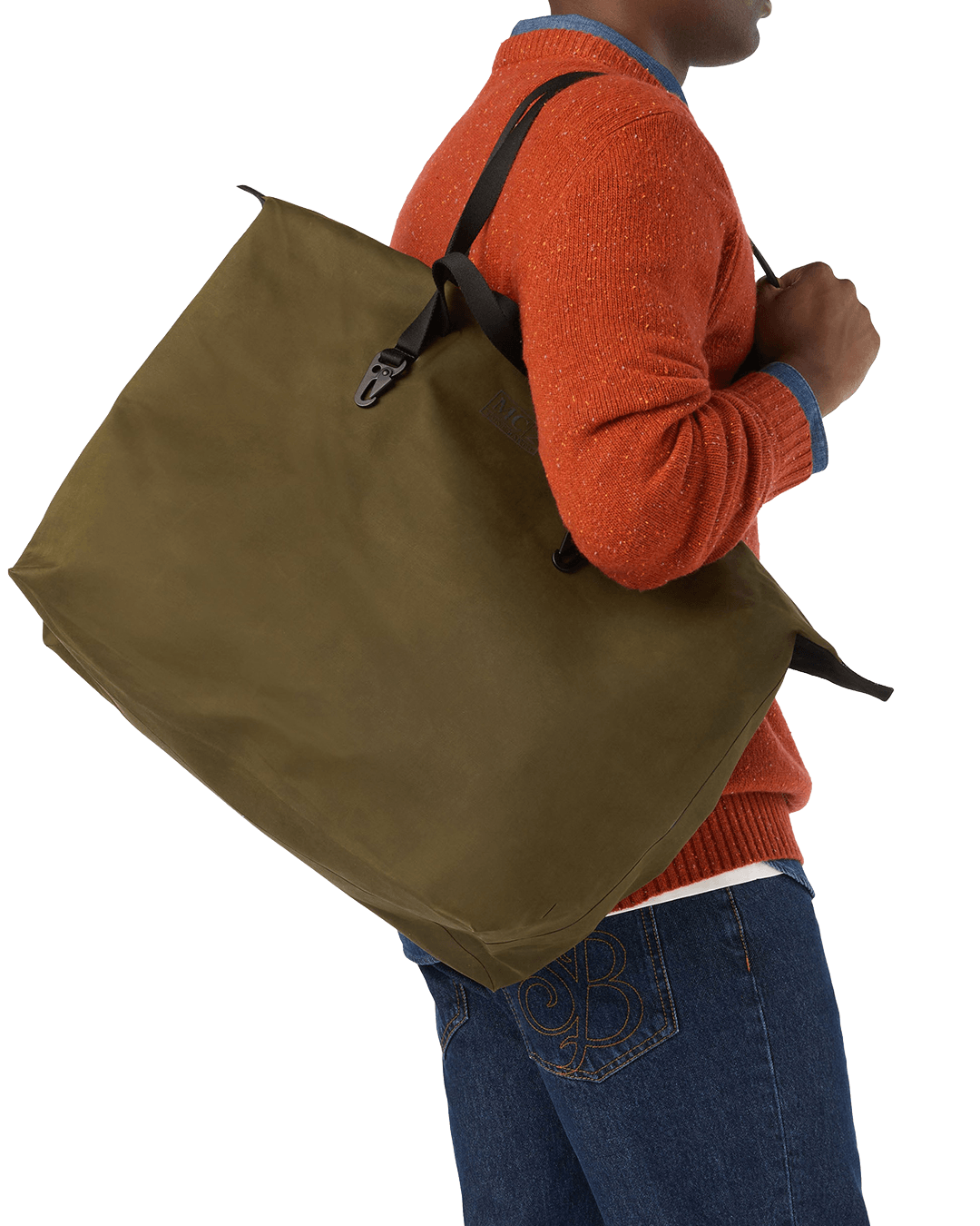 Mc2 Saint Barth Bags ONE MC2 Saint Barth Military Green Maxi Seamless Bonded Wax Bag