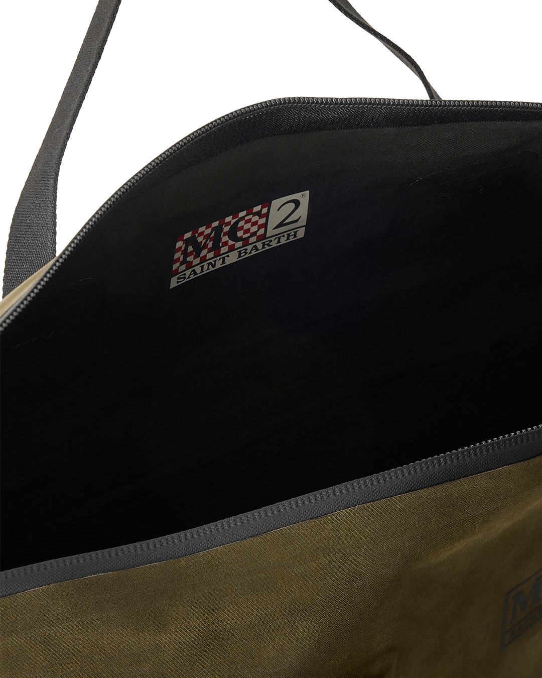 Mc2 Saint Barth Bags ONE MC2 Saint Barth Military Green Maxi Seamless Bonded Wax Bag