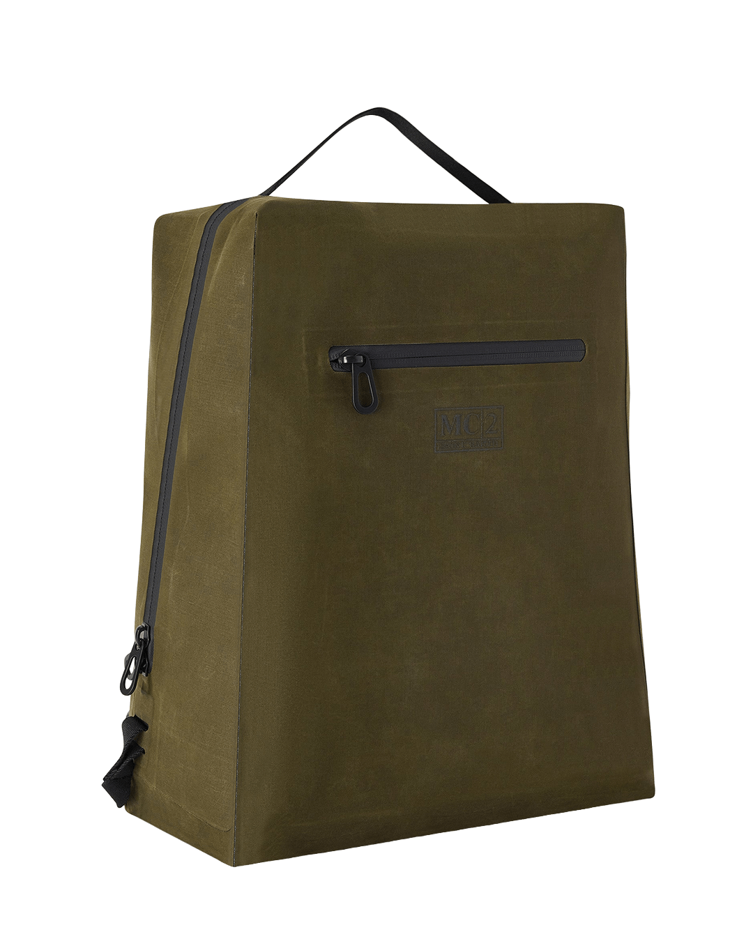 Mc2 Saint Barth Bags ONE MC2 Saint Barth Military Green Seamless Bonded Wax Backpack