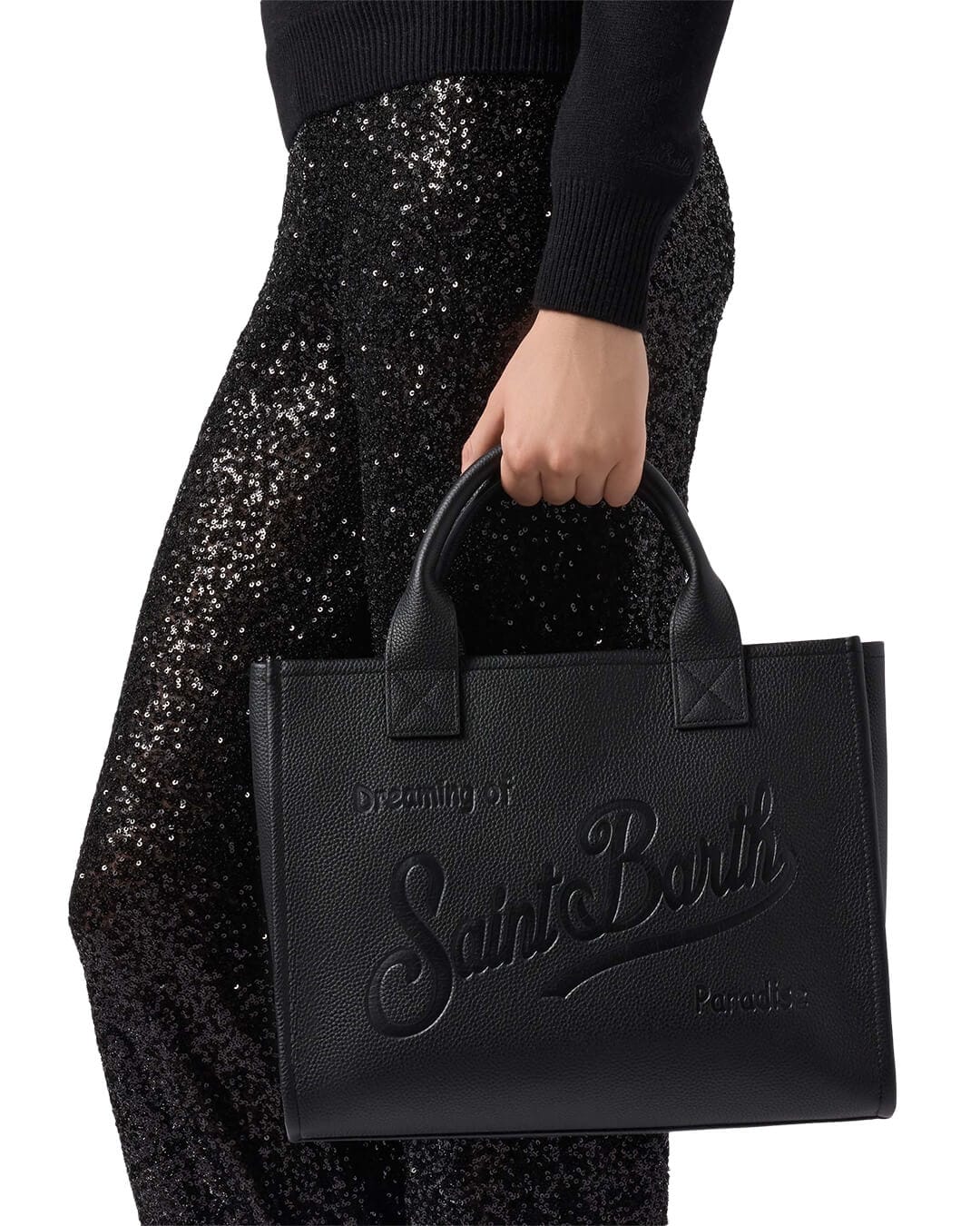 MC2 Saint Barth Bags ONE MC2 Saint Barth Vanity Bag Large Bag With Strap Grain Leather Sb 00 00748I