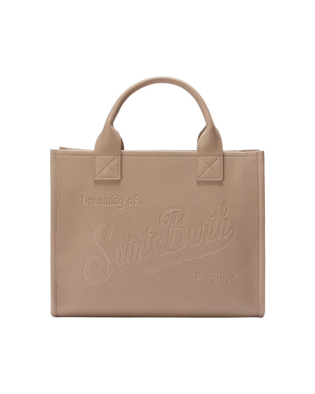 MC2 Saint Barth Bags ONE MC2 Saint Barth Vanity Bag Large Bag With Strap Grain Leather Sb 12 00531I