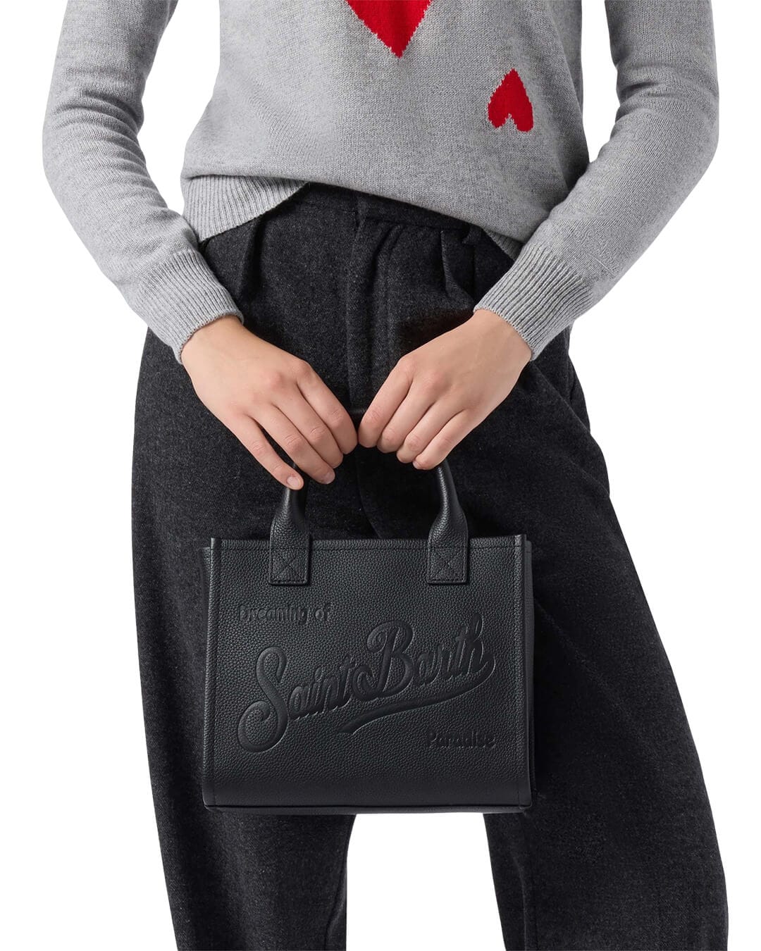 MC2 Saint Barth Bags ONE MC2 Saint Barth Vanity Bag Midi Shoulder Bag Grain Leather Sb 00 00748I