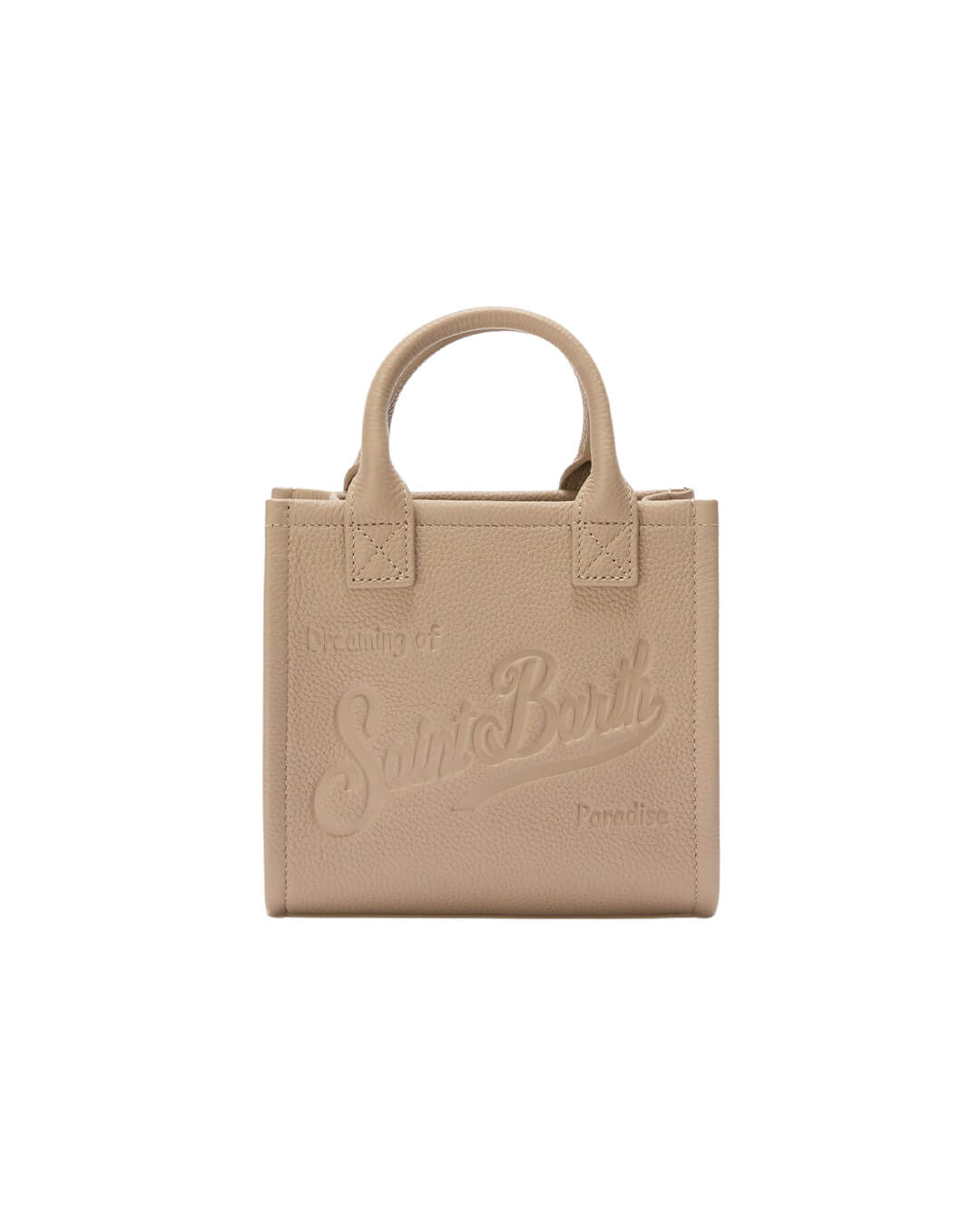 MC2 Saint Barth Bags ONE MC2 Saint Barth Vanity Bag Mini Hand Bag With Strap Grain Leather Sb 12 00531I