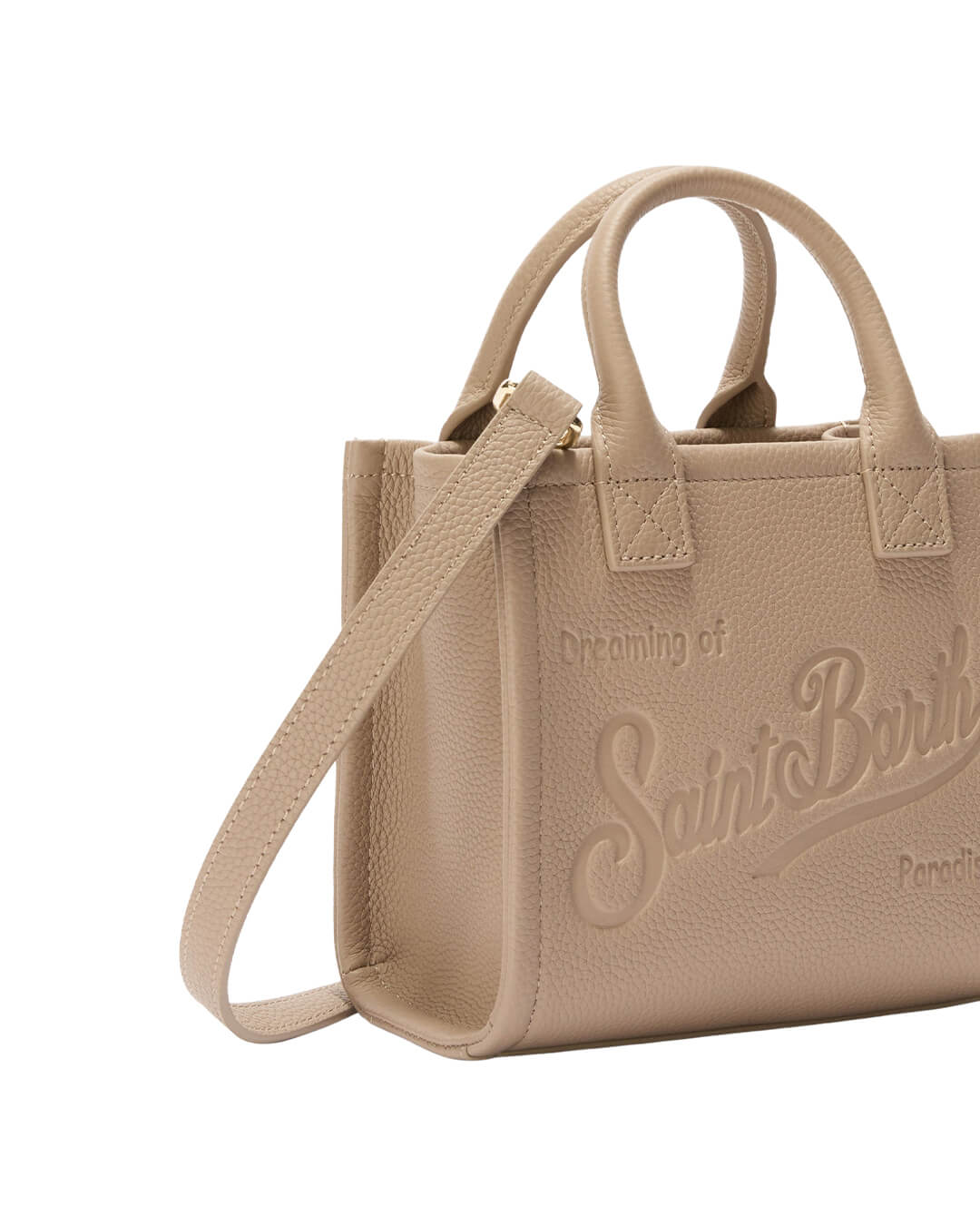 MC2 Saint Barth Bags ONE MC2 Saint Barth Vanity Bag Mini Hand Bag With Strap Grain Leather Sb 12 00531I