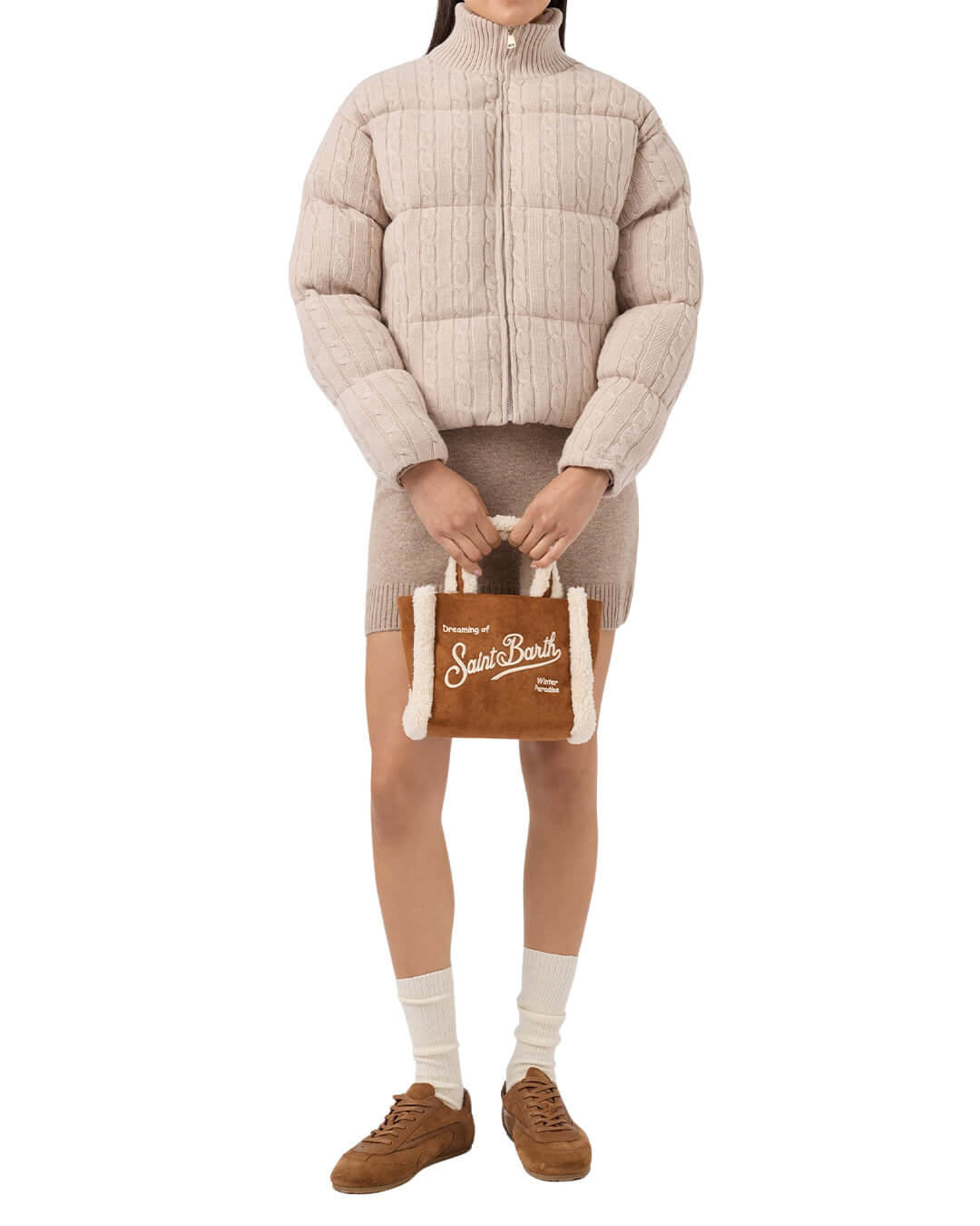 MC2 Saint Barth Bags ONE MC2 Saint Barth Vanity Mini Shearling Small Bag With Strap 1910 Emb 00486I