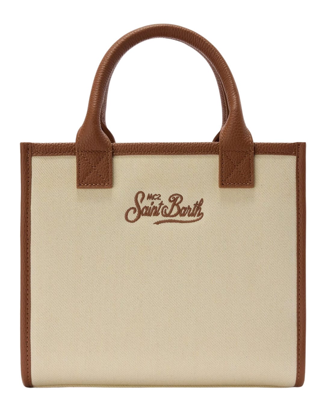 MC2 Saint Barth Bags ONE MC2 Vanity Bag Midi Canvas Grain Leather