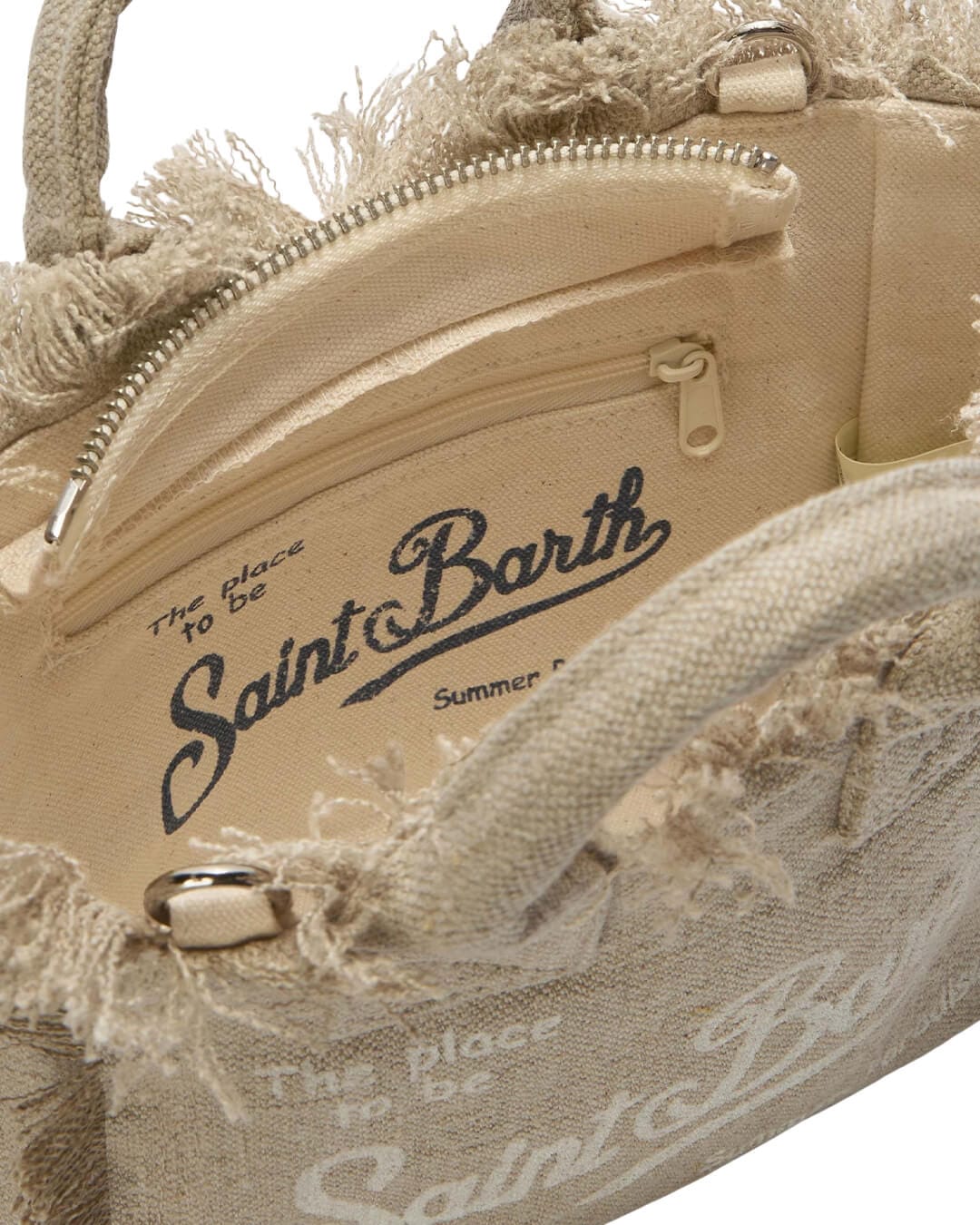 MC2 Saint Barth Bags ONE MC2 VANITY BEIGE  LINEN BAG