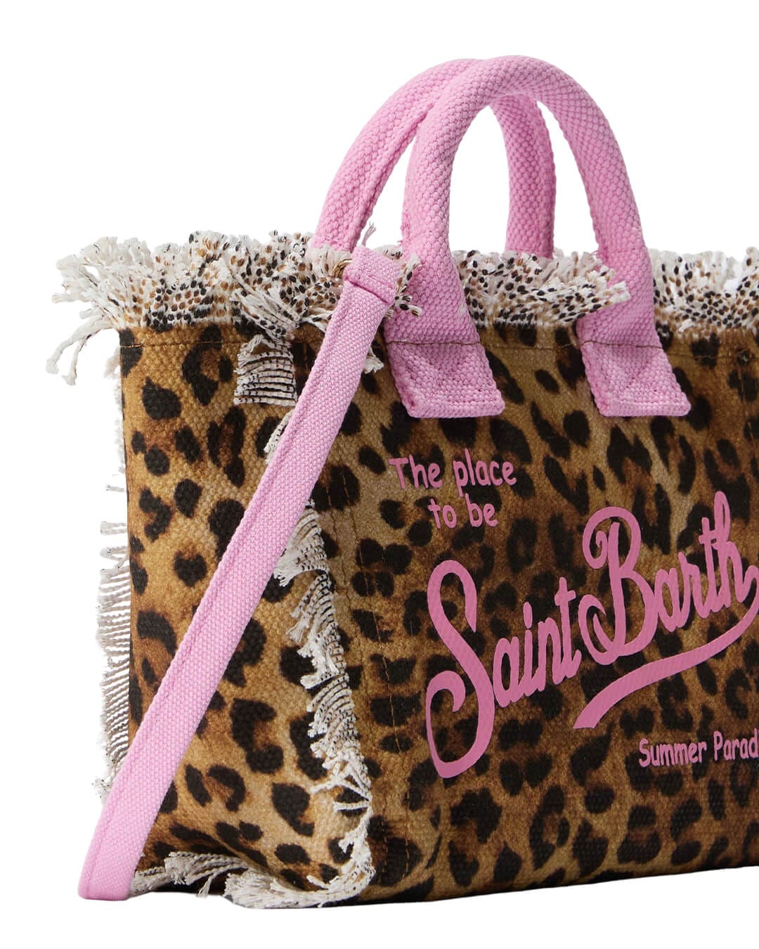 MC2 Saint Barth Bags ONE MC2 Vanity Mini Small Bag With Strap Sand Leopard 0021 02591l