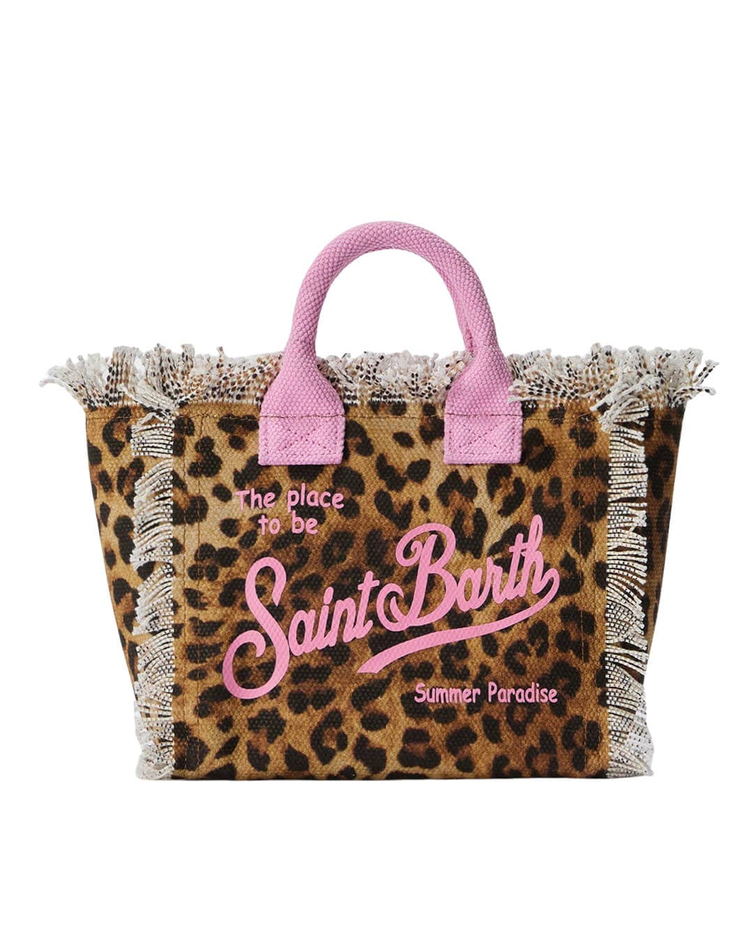 MC2 Saint Barth Bags ONE MC2 Vanity Mini Small Bag With Strap Sand Leopard 0021 02591l
