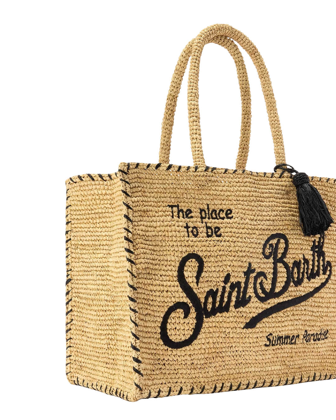 MC2 Saint Barth Bags ONE MC2 Vanity Raffia Border