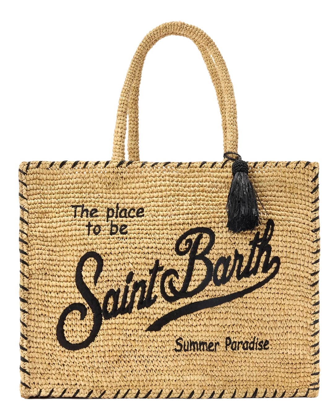 MC2 Saint Barth Bags ONE MC2 Vanity Raffia Border