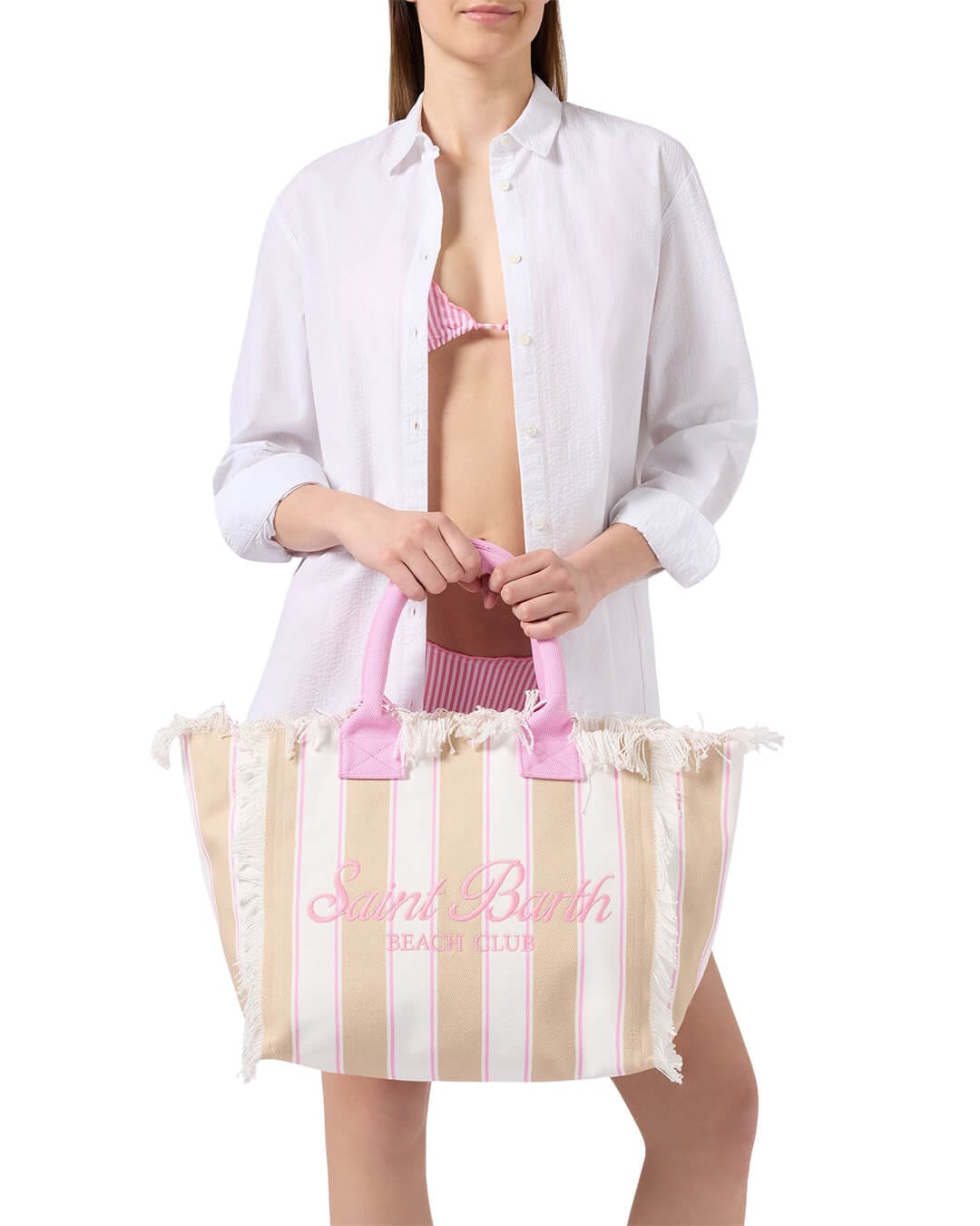 MC2 Saint Barth Bags ONE MC2 VANITY STRIPES SB BEACH