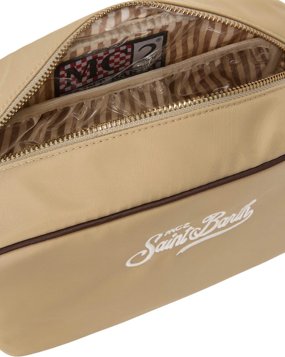 MC2 Saint Barth Bags ONE MC2 WESTWOOD BEIGE NYLON POCHETTE