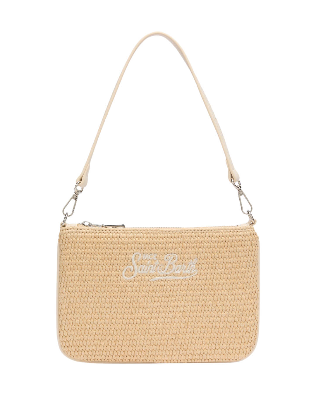 MC2 Saint Barth Bags ONE PARISIENNE MINI STRAW POCHETTE WITH SHOULDER STRAP 11 ESSENTIAL EMB 06521H