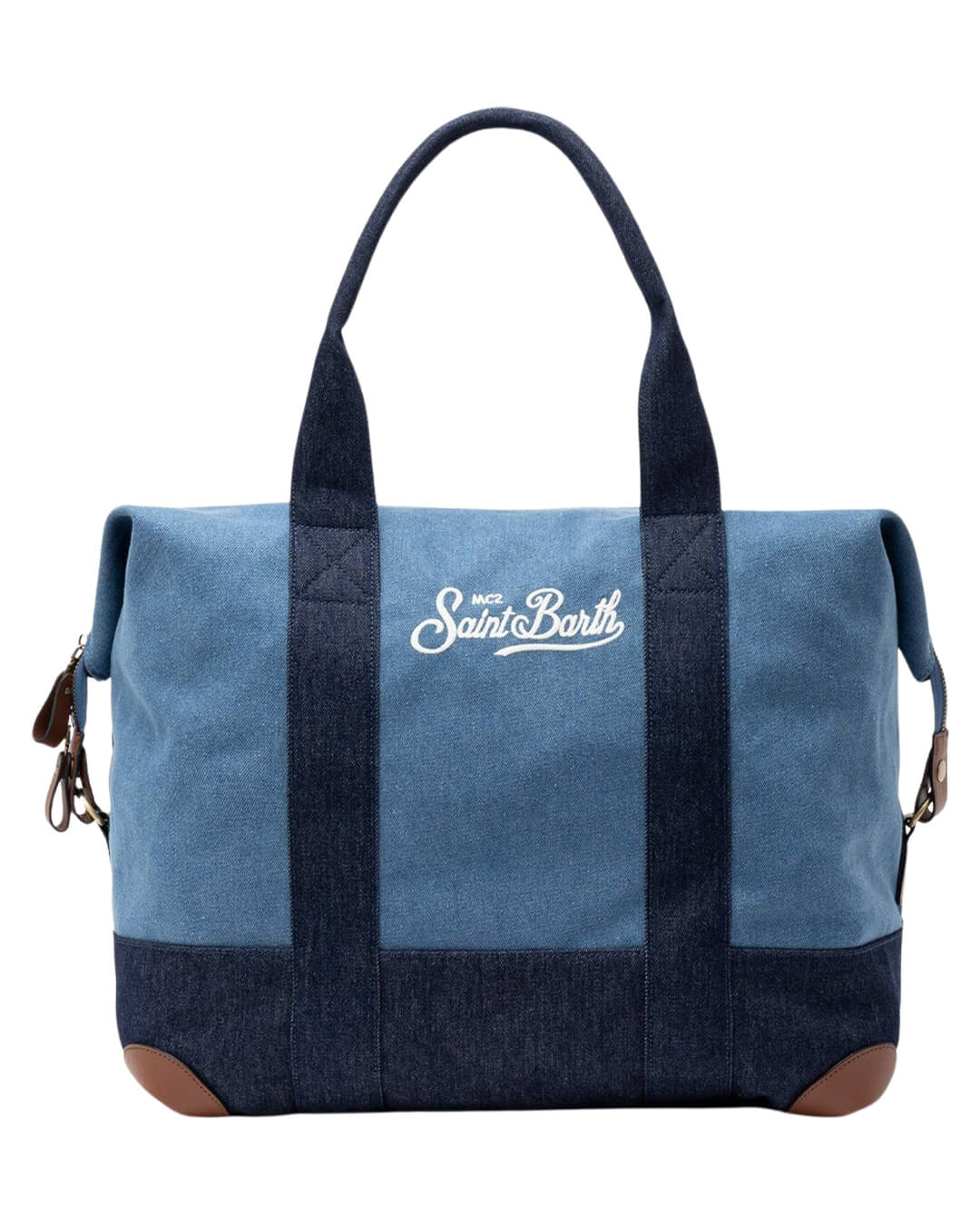 MC2 Saint Barth Bags ONE TRAVEL BAG DENIM EMB 01334H