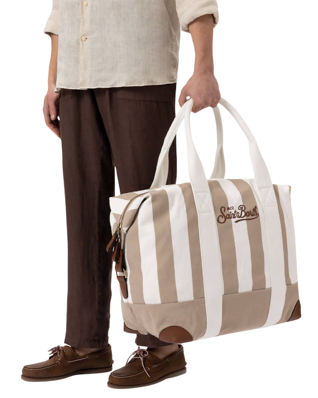 MC2 Saint Barth Bags ONE TRAVEL BAG STRIPES POP V 1110 EMB 01157H
