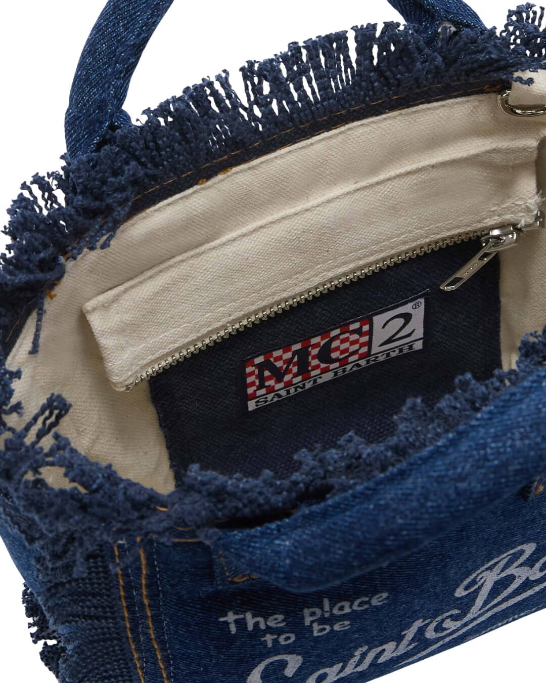 MC2 Saint Barth Bags ONE VANITY DENIM DARK  MINI SMALL BAG