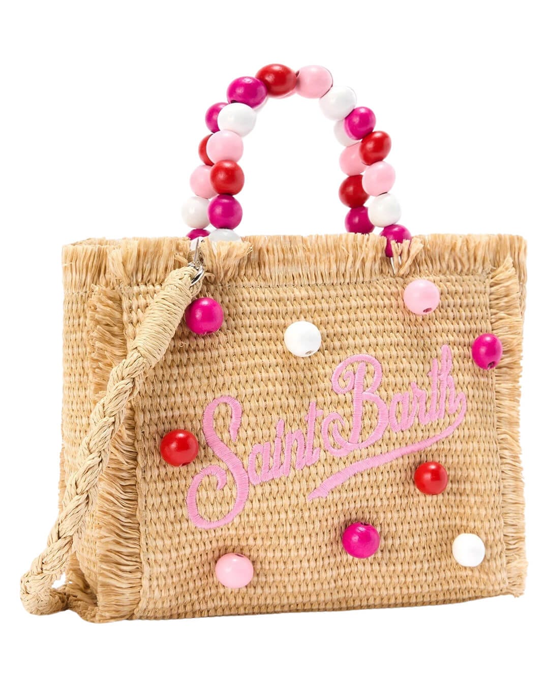 MC2 Saint Barth Bags ONE VANITY  WOOD BEADS  MINI STRAW N SMALL BAG